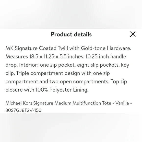 Sold BIG NWT MICHEAL Micheal KORS OF STOCK NWT TRAVEL SIGNATURE JET SET TRAVEL - Picture 16 of 16